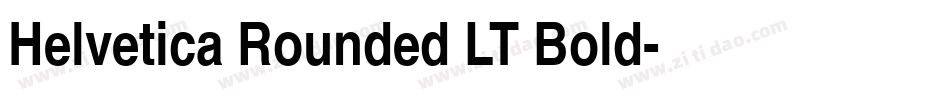 Helvetica Rounded LT Bold字体转换